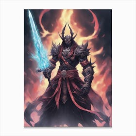 Cursed Spectral Blade Fighter Canvas Print