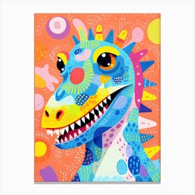 Colourful Dinosaur Citipati 1 Canvas Print