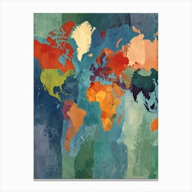 World Map 8 Canvas Print