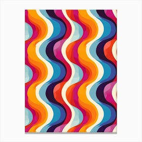 Abstract Wavy Pattern 2 Canvas Print