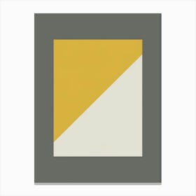 Yellow Triangle Canvas Print