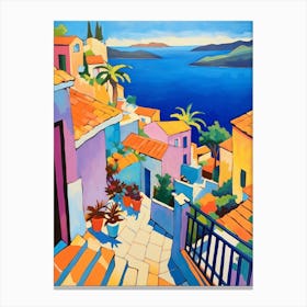 Dubrovnik Croatia 2 Fauvist Painting Canvas Print