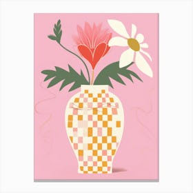 Bird Of Paradise Flower Vase 2 Canvas Print