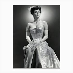 Actress Ava Gardner In A Scene From The Movie My Forbidden Past Canvas Print