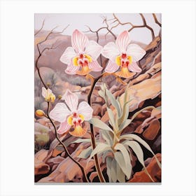Monkey Orchid 1 Flower Painting Canvas Print