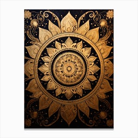 Gold Mandala 1 Canvas Print
