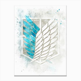 Wings Of Freedom Watercolor Canvas Print