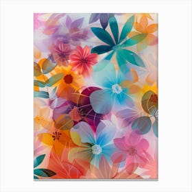 Abstract Floral Background Canvas Print