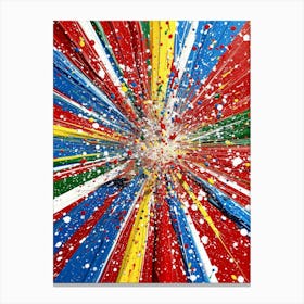 Splatter Explosion Canvas Print