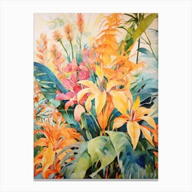 Tropical Plant Painting Cast Iron Plant 1 Canvas Print