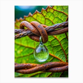 Dewdrop Prisms Explore The World Of Refraction An Canvas Print