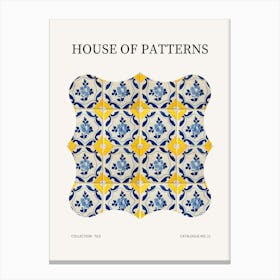 Tile Pattern Poster 21 Canvas Print