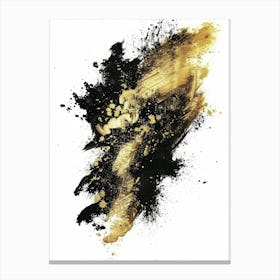 Gold Splatter Canvas Print 1 Canvas Print