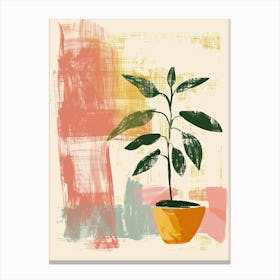 Potted Plant, Minimslim Canvas Print