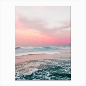 Jimbaran Beach, Bali, Indonesia Pink Photography 1 Canvas Print