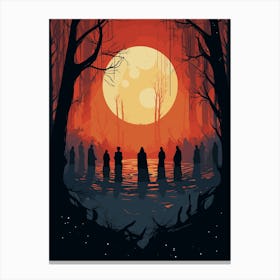Witches in the Woods Canvas Print