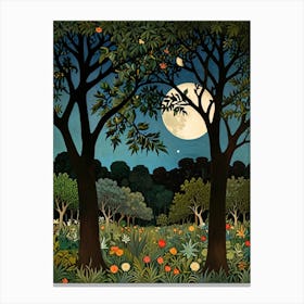 William Morris Moonlight In The Forest 160 Canvas Print