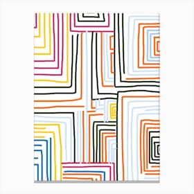 Colorful Maze Canvas Print