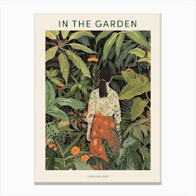 In The Garden Poster Pukekura Park New Zealand 2 Canvas Print