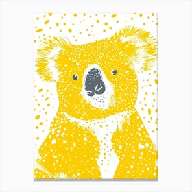 Yellow Koala 1 Canvas Print