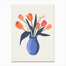 Tulips In A Vase 13 Canvas Print