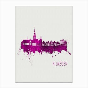 Nijmegen Netherlands City Purple Canvas Print