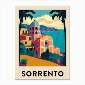 Sorrento 3 Vintage Travel Poster Canvas Print
