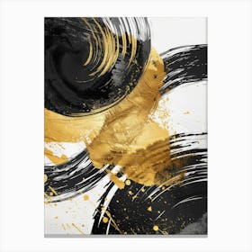 Gold And Black Canvas Print 33 Canvas Print