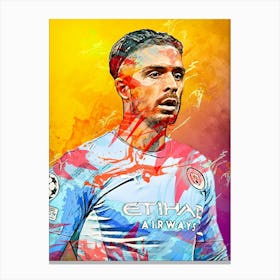 Jack Grealish Manchester City 1 Canvas Print