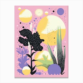 Abstract Landscape Risograph Style 47 Canvas Print