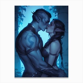 Kissing Elf 1 Canvas Print