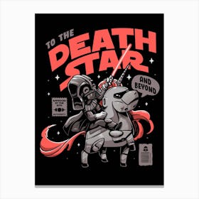 To The Death Star Canvas Print