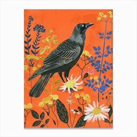 Spring Birds Crow 1 Canvas Print