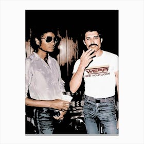 Freddie Mercury queen and Michael Jackson 1 Canvas Print