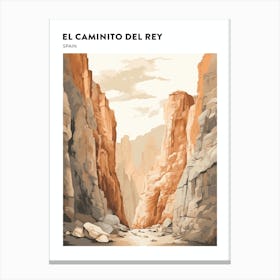 El Caminito Del Rey Spain 1 Hiking Trail Landscape Poster Canvas Print