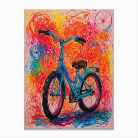 'Blue Bike' Canvas Print