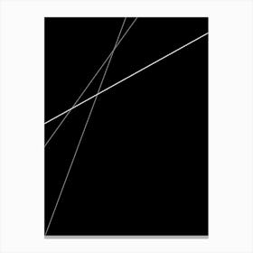 Black Lines Canvas Print