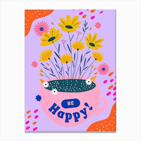 Be Happy 1 Canvas Print