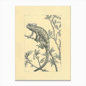 Chameleon Block Print 5 Canvas Print