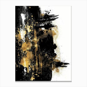 Black And Gold 114 Canvas Print