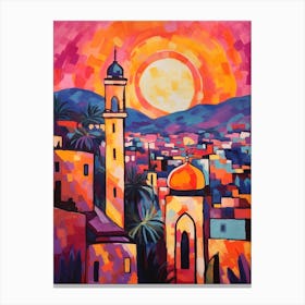 Marrakech Morocco 1 Fauvist Painting Canvas Print