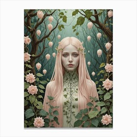 Girl Of The Forest Canvas Print