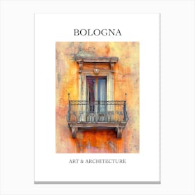 Bologna Travel And Architecture Poster 4 Canvas Print