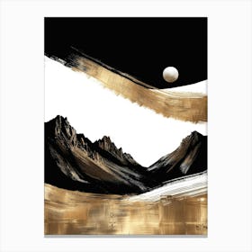 Gold And Black Canvas Print 14 Canvas Print