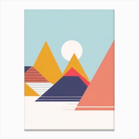 Abstract Mountain Landscape Canvas Print