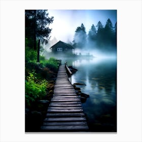 Misty Lake 2 Canvas Print