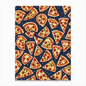 Pizza Pattern Canvas Print