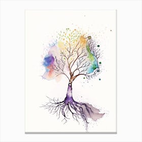 Tree Of Life Symbol 1 Minimal Watercolour Canvas Print