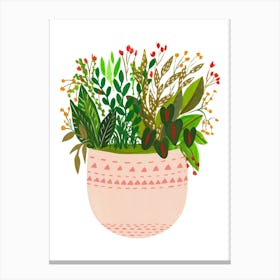 Assorted Potted Plants Elle Canvas Print