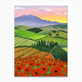 Tuscany Poppies Canvas Print